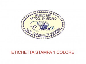 Etichette adesive per pasticcerie, bar, panetterie e gelaterie (mm 35x23)  (cod.31/I )